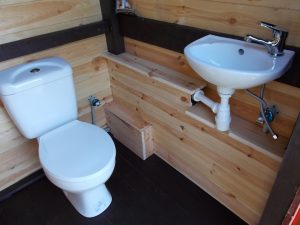 Eco3 Toilet: (1.37m L x 1.19m W)